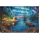 Gold Collection Northern Night Counted Cross Stitch Kit (image for) Gold Collection Northern Night Counted Cross Stitch Kit